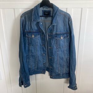 Forever 21 Men’s Denim Lightwash Blue Jean Jacket Size Large